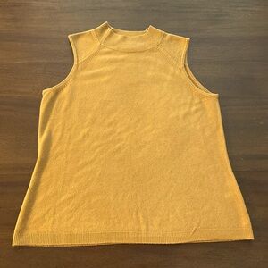 Cato Woman Camel Mock Neck Sleeveless Sweater Tank Size 14/16W